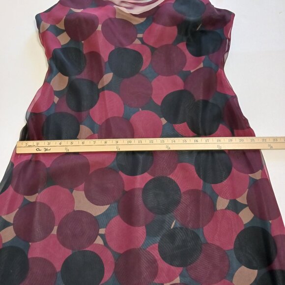 Y2K Midi Slip Dress Positive Attitude Polka Dot Vintage - Picture 11 of 12